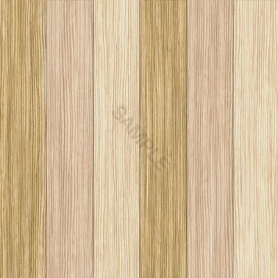 Wood-like textured wallpaper with alternating light beige and light brown vertical stripes. The word "SAMPLE" is imprinted a…